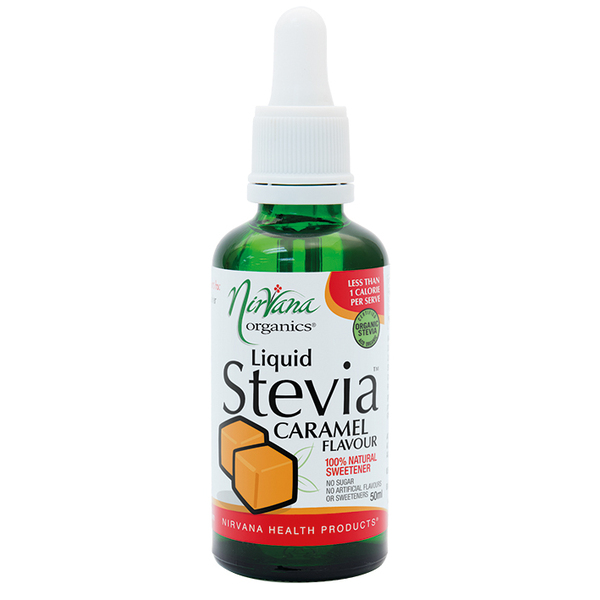 Nirvana Health Products-Liquid Stevia Caramel 50ML