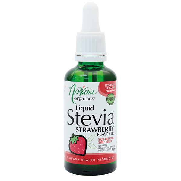 Nirvana Health Products-Liquid Stevia Strawberry 50ML