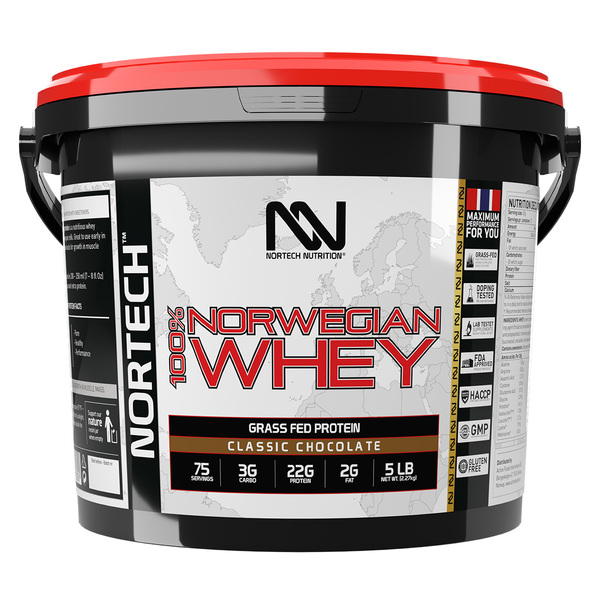 Nortech Nutrition-100% Norwegian Whey Protein Classic Chocolate 2.27kg