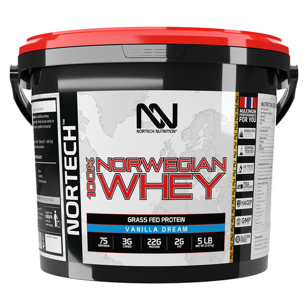 Nortech Nutrition-100% Norwegian Whey Protein Vanilla Dream 2.27kg