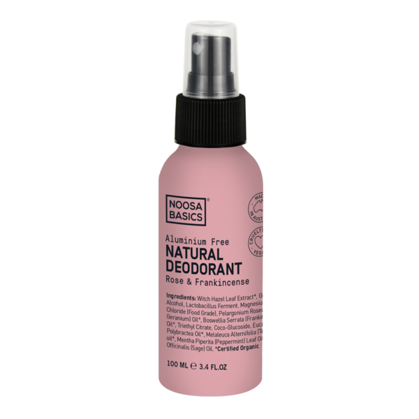 Noosa Basics-Natural Deodorant Spray Rose & Frankincense 100ML