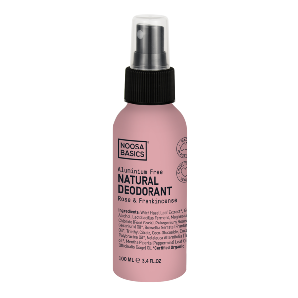 Noosa Basics-Natural Deodorant Spray Rose & Frankincense 100ML
