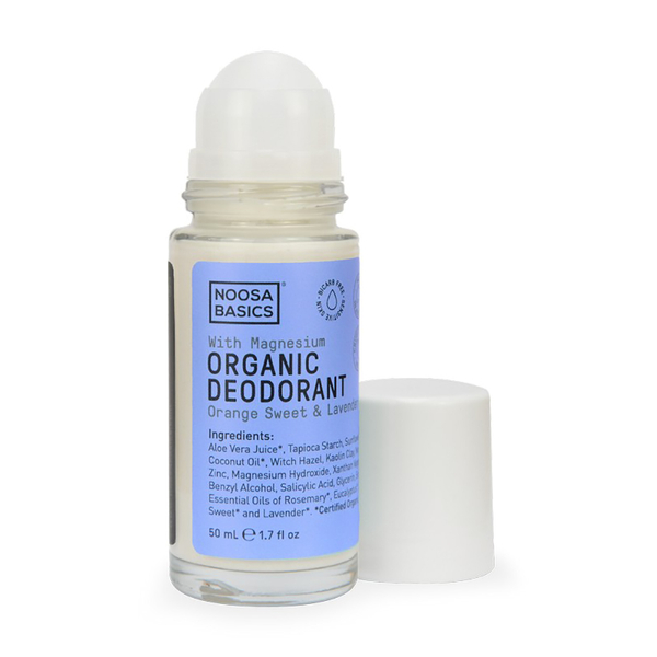 Noosa Basics-Organic Deodorant Roll On Sweet Orange & Lavender 50ML