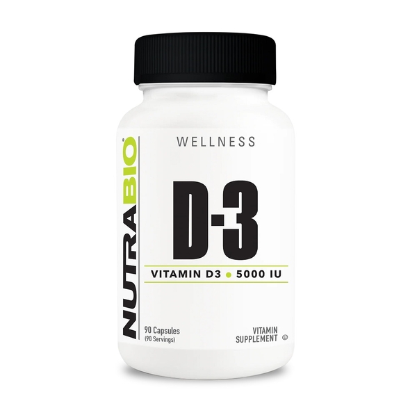 NutraBio-Vitamin D3 (5000 IU) 90C
