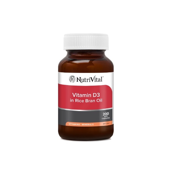 NutriVital-Vitamin D3 in Rice Bran Oil 200C