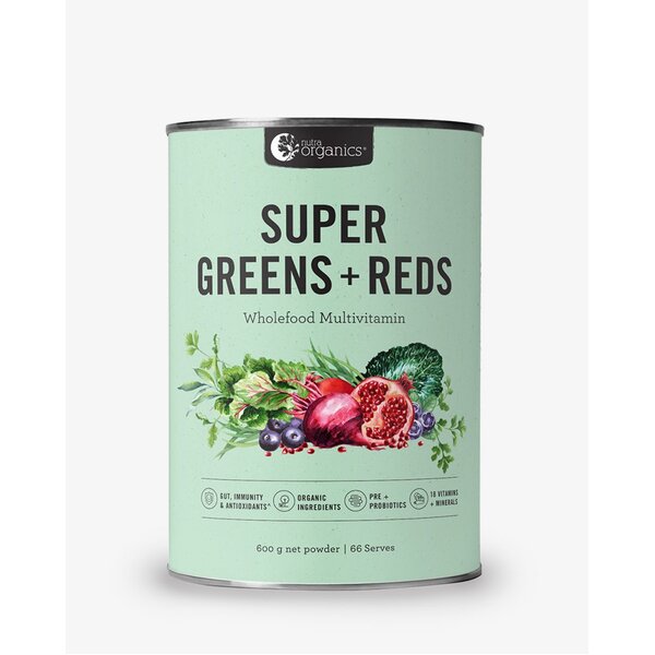 Nutra Organics-Super Greens plus Reds 600G
