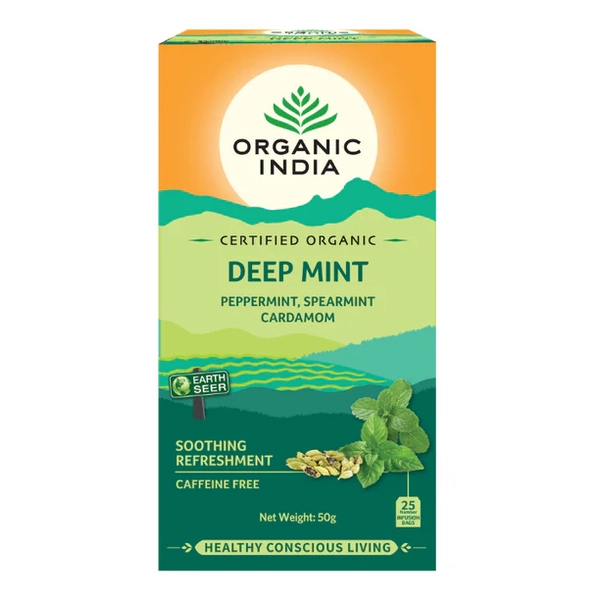 Organic India-Deep Mint 25 Tea Bags