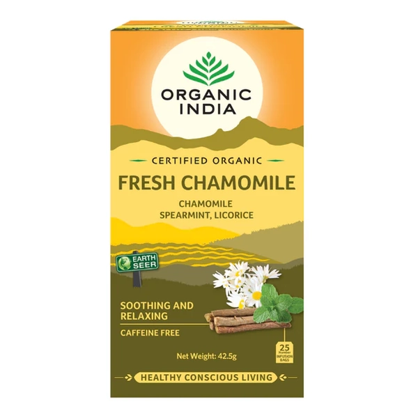 Organic India-Fresh Chamomile 25 Tea Bags