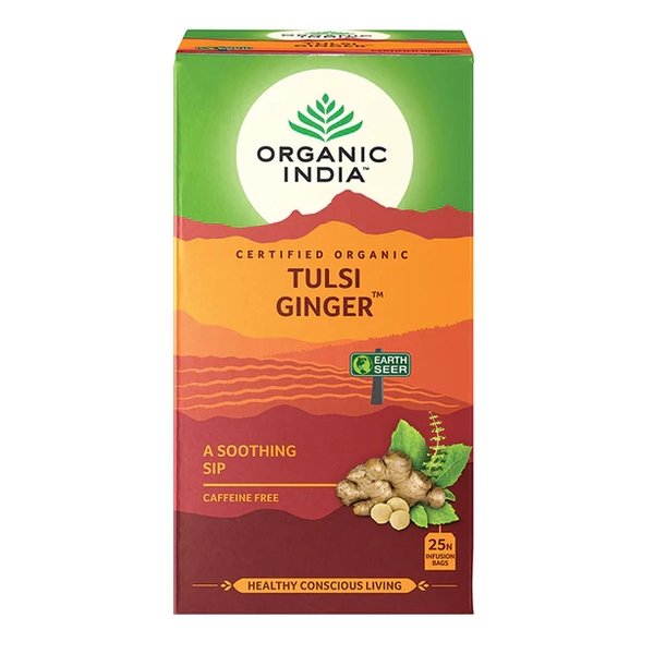 Organic India-Tulsi Ginger 25 Tea Bags