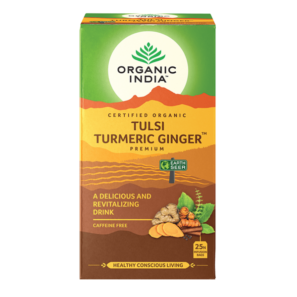 Organic India-Tulsi Turmeric Ginger 25 Tea Bags