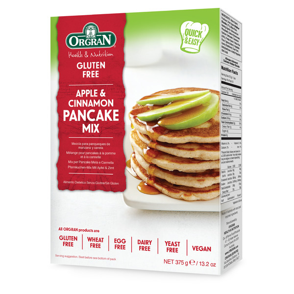 Orgran-Apple & Cinnamon Pancake Mix 375G