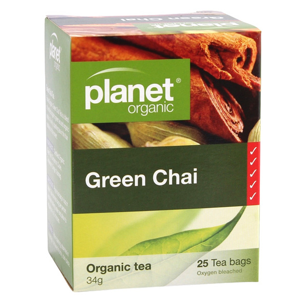Planet Organic-Green Chai 25 Tea Bags