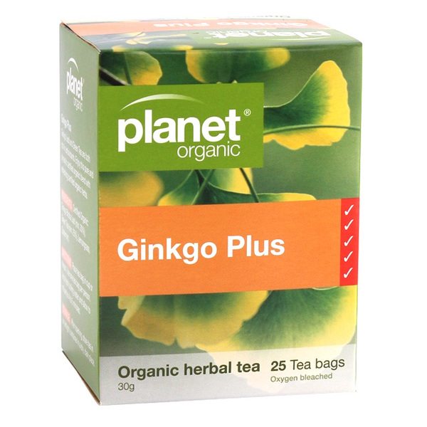 Planet Organic-Gingko Plus 25 Tea Bags
