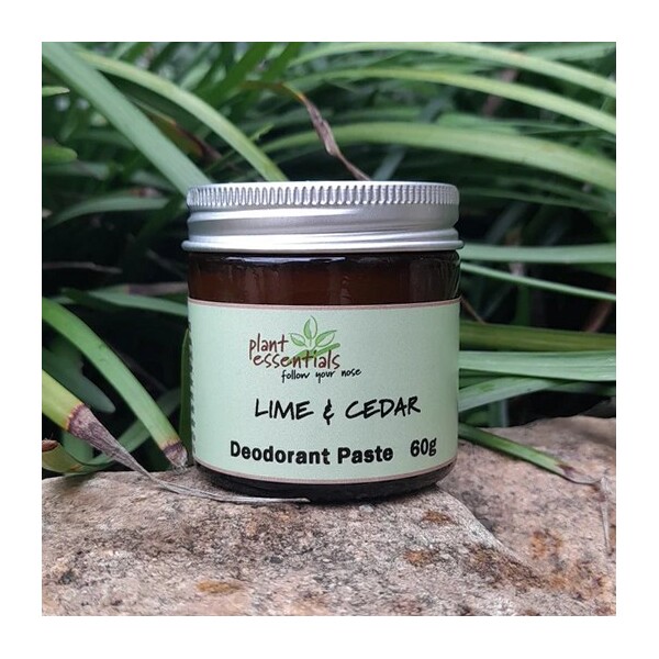 Plant Essentials-Lime & Cedar Deodorant Paste 60g
