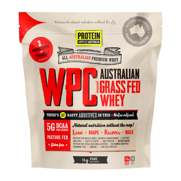 Protein Supplies Australia-WPC Pure 1KG