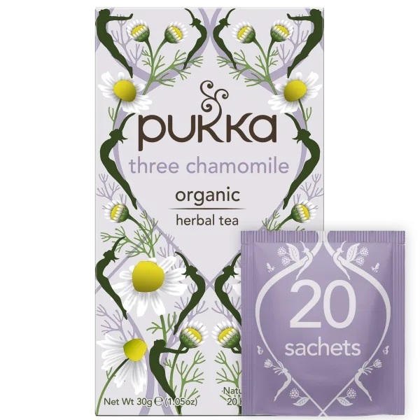 Pukka-Three Chamomile Herbal Tea Sachets