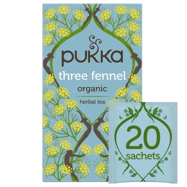 Pukka-Three Fennel Herbal Tea Sachets