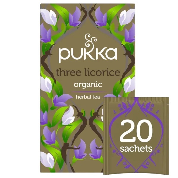 Pukka-Three Licorice Herbal Tea Sachets