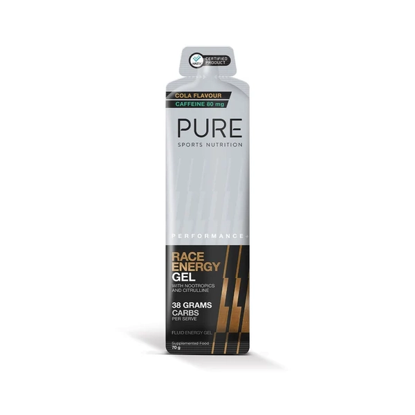 Pure Sports Nutrition-PURE Performance Race Energy Gel Cola Caffeine 70G