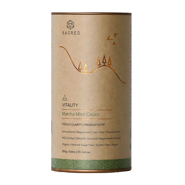 Sacred Taste-VITALITY - MATCHA MINT CACAO 250G