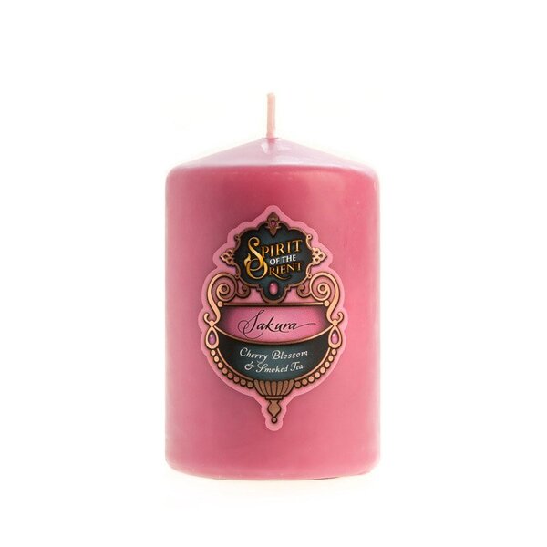Spirit Of The Orient-Sakura Pillar Candle Small
