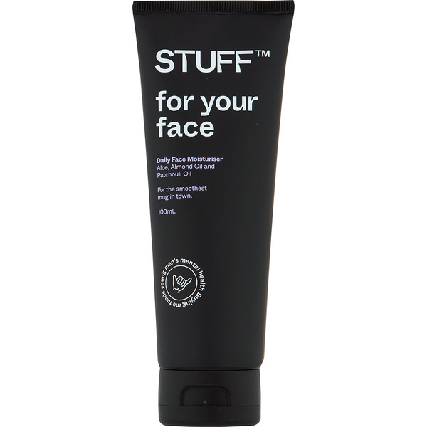 STUFF-Face Moisturiser Aloe Vera, Patchouli and Almond Oil 100ML