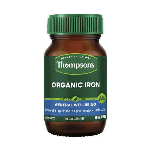 Thompson's-Organic Iron 24MG 30T