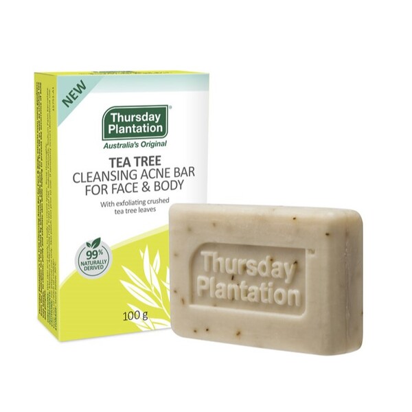 Thursday Plantation-Tea Tree Cleansing Acne Bar for Face & Body 95G