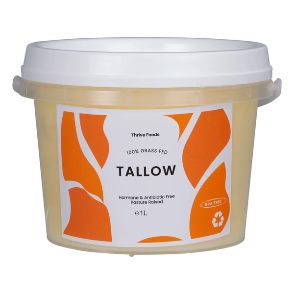 Thrive Tallow-100% Grass Fed Tallow 1L