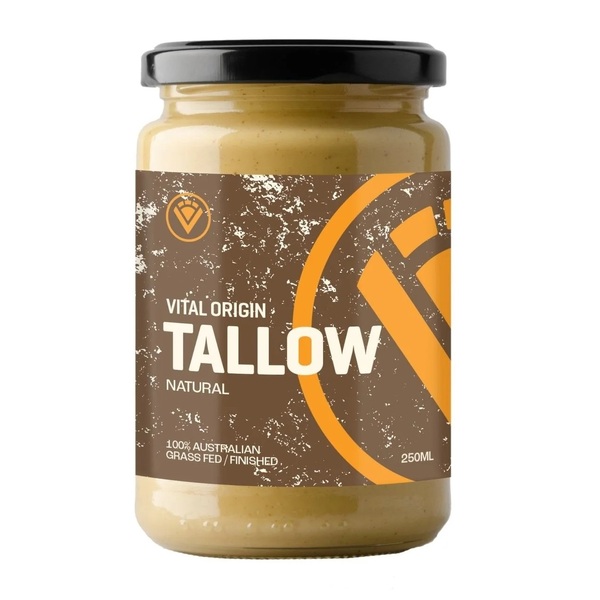 Vital Origin-Grass Fed Beef Tallow Natural 250ML