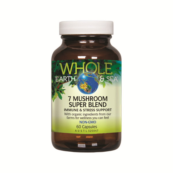 Whole Earth & Sea-7 Mushroom Super Blend 60C