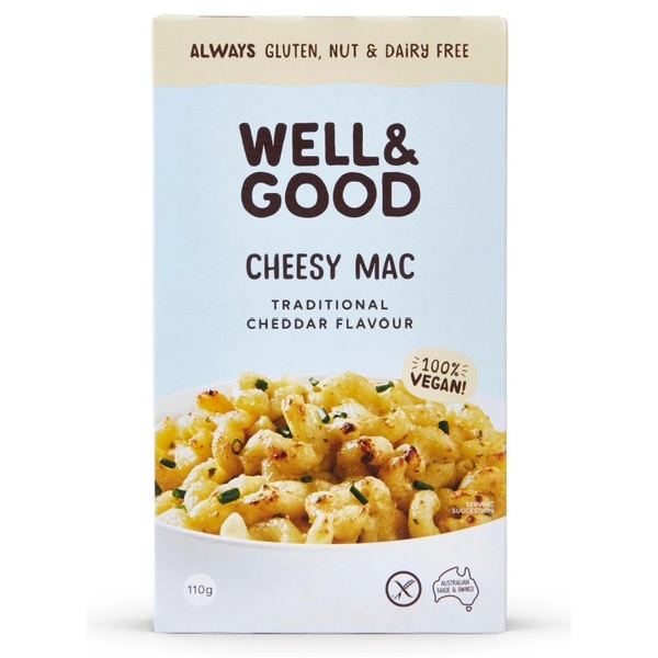 Well & Good-Cheesy Mac Traditional Cheddar Flavour 110G