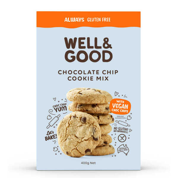 Well & Good-GF Choc Chip Cookie Mix 400G