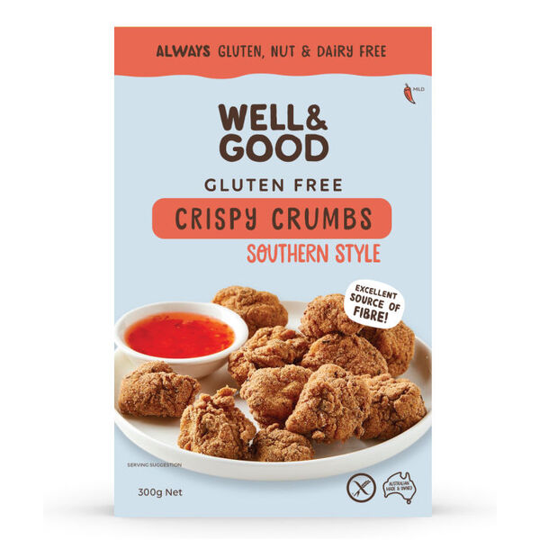 Well & Good-Gluten Free Crispy Crumbs Southern Style 300G