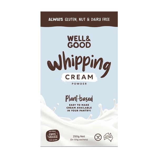 Well & Good-GF Whipping Cream Powder 250G