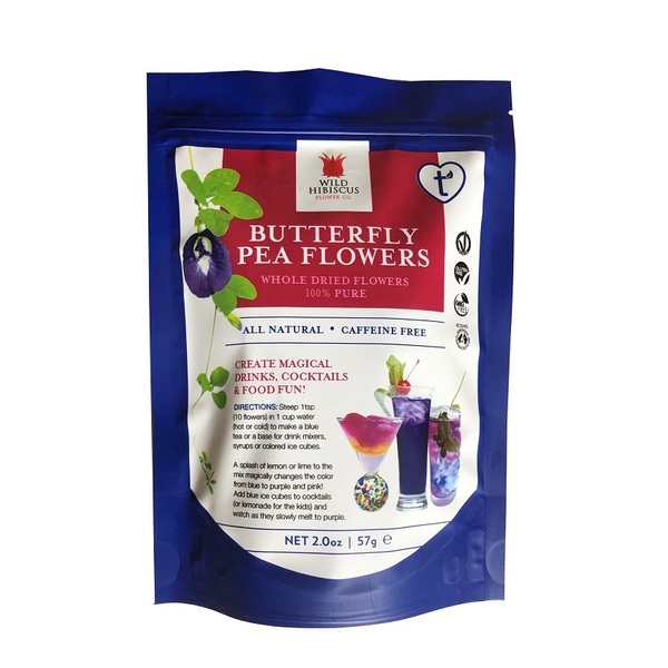 Wild Hibiscus Flower Co-Whole Butterfly Pea Flowers 57G
