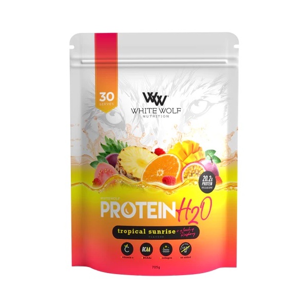 White Wolf Nutrition-Protein H2O Water Tropical Sunrise 705G