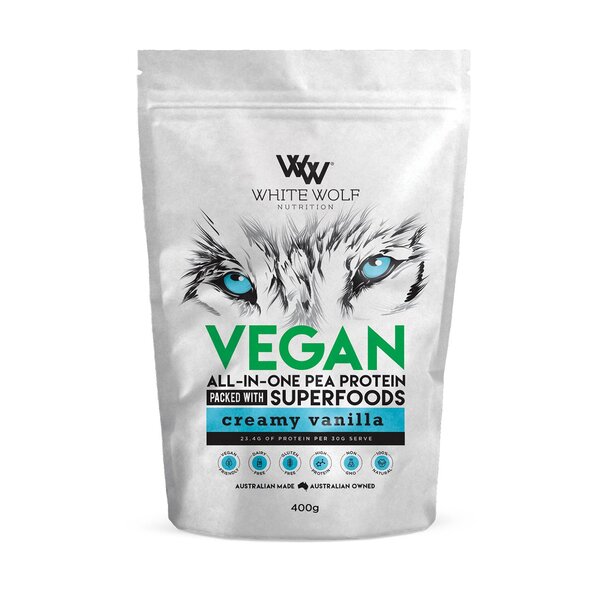 White Wolf Nutrition-Vegan Protein Blend Vanilla 400G