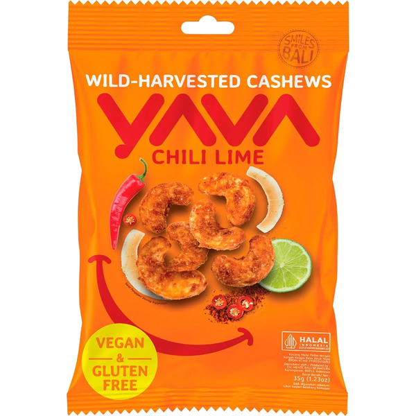 YAVA-Harvested Cashews Chili Lime 35g