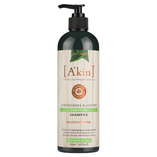 A'kin-Purifying Lemongrass & Juniper Shampoo 500ML