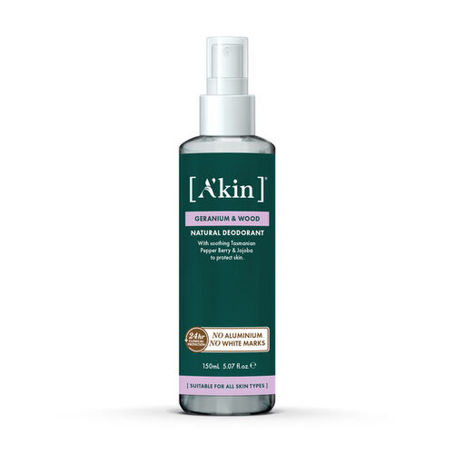 A'kin-Geranium & Wood Spray Deodorant 150ML
