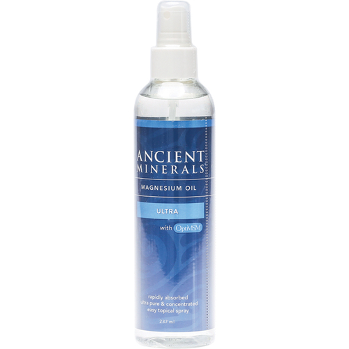 Ancient Minerals-Magnesium Oil Ultra with MSM Spray 237ML
