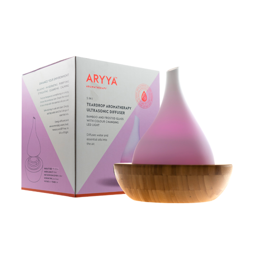 SaltCo-Aryya Ultrasonic Diffuser Bamboo Teardrop