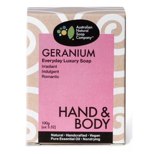 The Australian Natural Soap Company- Geranium Soap 100g