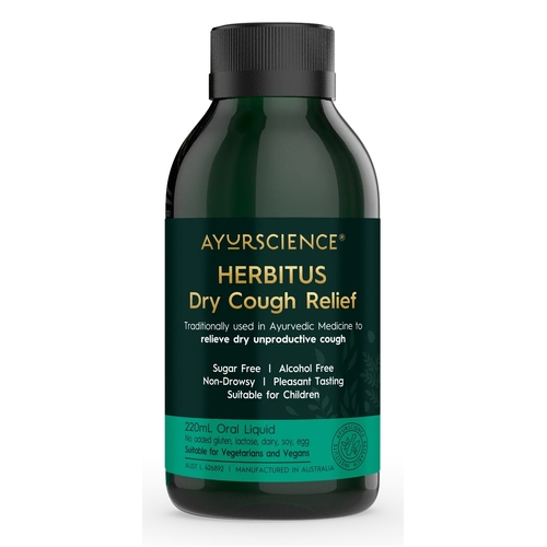 AyurScience-Herbitus Dry Cough Relief 220ML