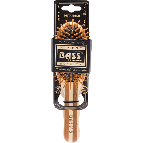 BASS-Bamboo Wood Hair Brush Small Oval