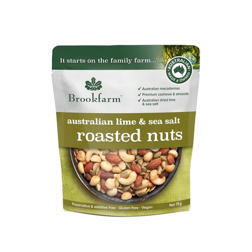 Brookfarm-Roasted Nuts Australian Lime & Sea Salt 75G