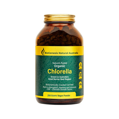 BioGenesis Natural Australia-Organic Chlorella Powder 200G