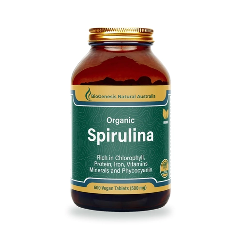 BioGenesis Natural Australia-Organic Spirulina 500mg 600t
