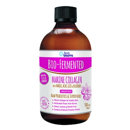 Blooms-Bio Fermented Marine Collagen with Maqui, Acai, Goji and Blueberry 500ML